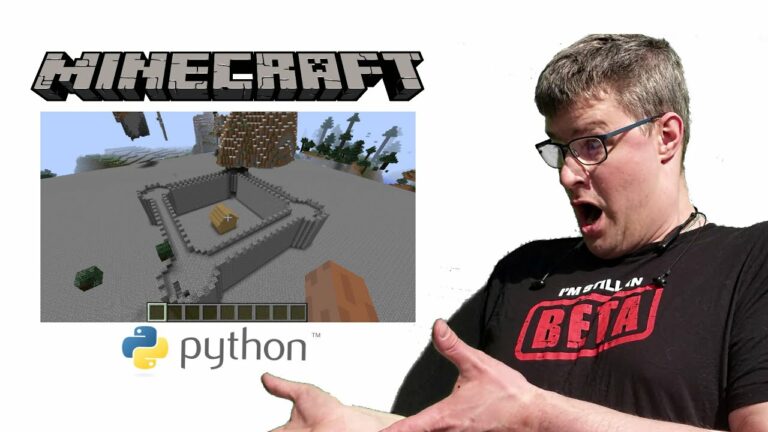 Playing around with minecraft doing some python coding