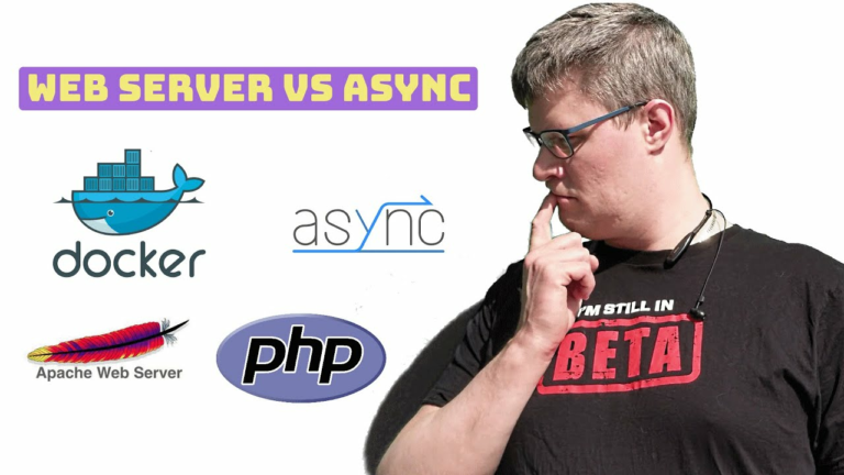 Setting up a webserver with php and async operations in docker